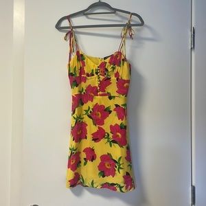 Floral SILK mini dress | The Kooples | 1